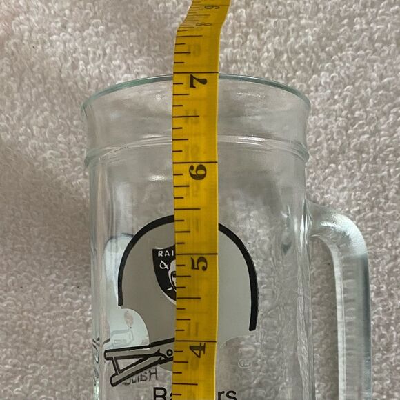 Oakland Raiders Fisher Peanuts Promo Beer Glass - Picture 3 of 3